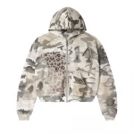 Forever Winter Camo Zip-Up Long-Sleeve Tee – Off-White