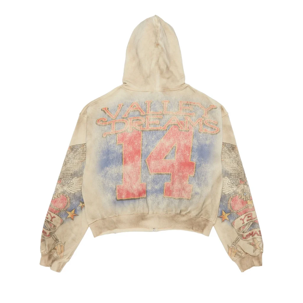 Vale Forever Nostalgia Zip Up ‘Tattered/Cream’