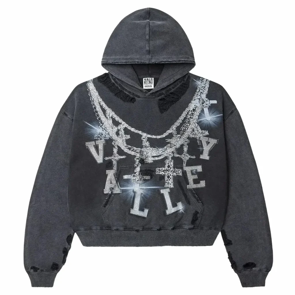 Vale Forever Big Chain Luxe Hoodie Black
