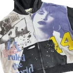 Vale Collage Art Zip Hoodie – Black/Multi