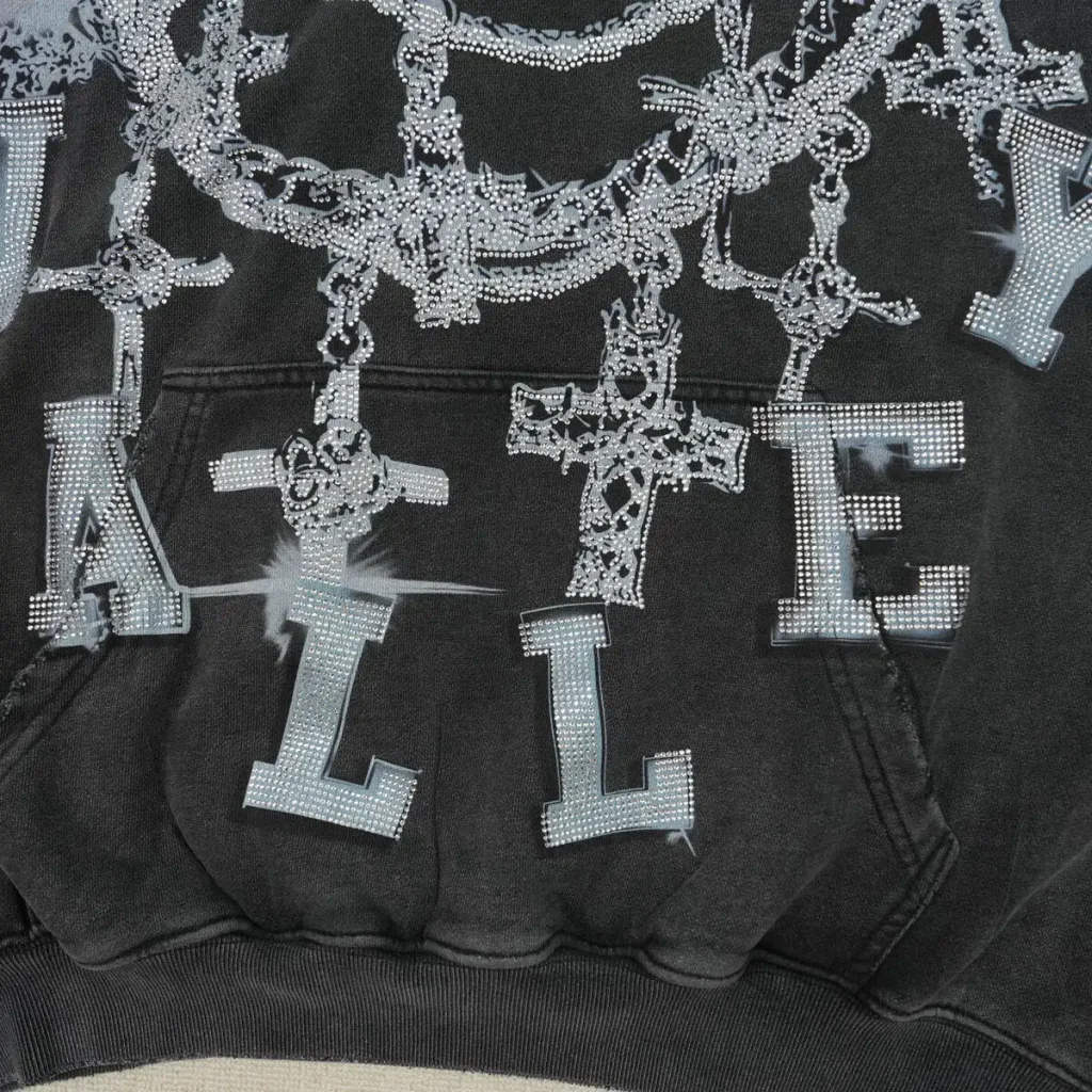 Vale Forever Big Chain Luxe Hoodie Black