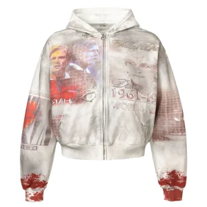 Vale Forever Diana World Peace Zip Hoodie Vintage Wash
