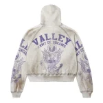 Vale Forever Army Zip Up Grey Hoodie
